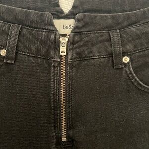 ba&sh Women's High Rise Charcoal Jeans